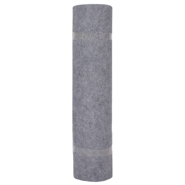 vidaXL Exhibition Carpet Grey Polyester 3.9 x 32.8 ft Durable