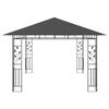 vidaXL Gazebo with Mosquito Net 13.1'x9.8'x9' Anthracite 0.6 oz/ft²