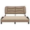 vidaXL Bed Frame Cappuccino Faux leather Double Modern Bed Furniture