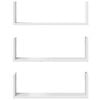 vidaXL Wall Shelf White Engineered Wood 22.8 x 7.1 x 7.1 in Wall Shelf