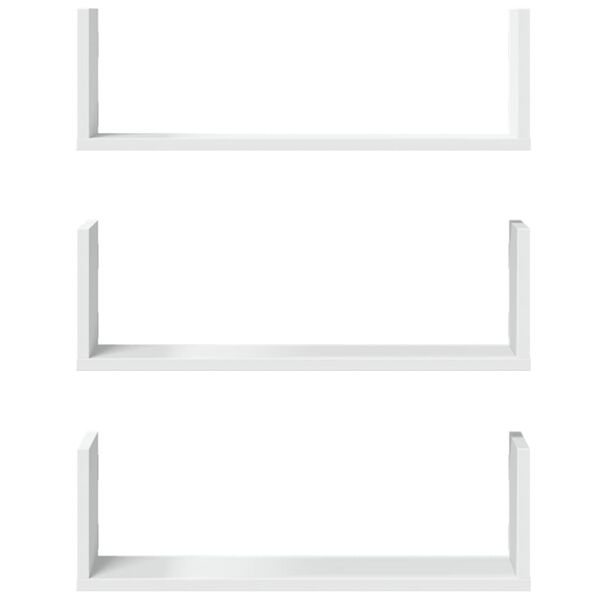vidaXL Wall Shelf White Engineered Wood 22.8 x 7.1 x 7.1 in Wall Shelf