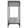 vidaXL Console Table Grey Sonoma Engineered wood, Metal Medium
