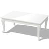 vidaXL High Gloss Coffee Table High gloss white MDF, Plastic Medium