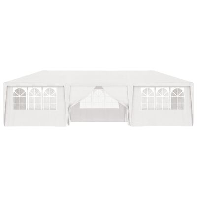 vidaXL Professional Party Tent with Side Walls 13.1'x29.5' White 0.3 oz/ft²