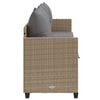 vidaXL Sun Lounger Beige, Light grey