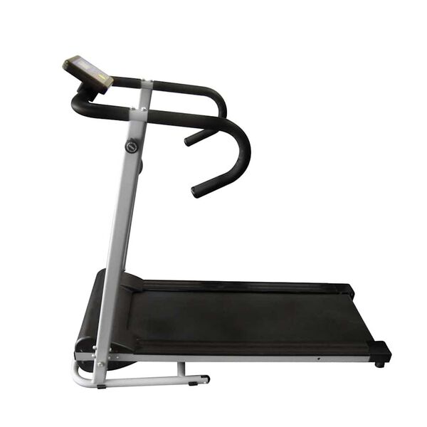vidaXL Electric Treadmill 39.4x13.8" Black and Silver