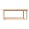 vidaXL Coffee Table Natural Pine Solid pine wood Medium Appealing Design
