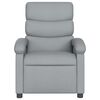 vidaXL Electric Recliner Chair Light grey Polyester, metal, wood Medium