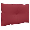 vidaXL Pallet Cushion Set of 3 Wine Red Polyester UV-Resistant Materials