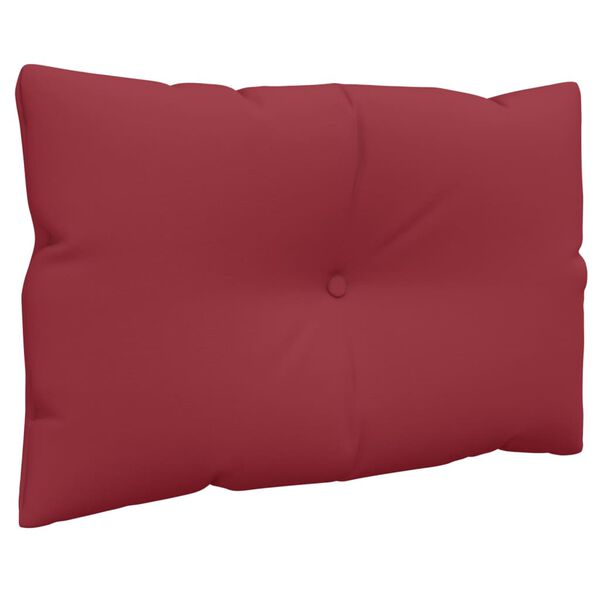 vidaXL Pallet Cushion Set of 3 Wine Red Polyester UV-Resistant Materials