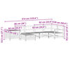 vidaXL Garden Sofa Set Wood Solid pine wood Large Modular