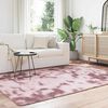 vidaXL Shaggy Rug Dusty Pink 100% Polyester 63x90.6 in Non-slip