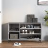 vidaXL Shoe Cabinet Grey Sonoma Engineered wood Medium Shoe Cabinet