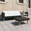 vidaXL Garden Furniture Set Black