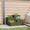 vidaXL Garden Planter Olive green 100 x 100 x 60 cm Steel