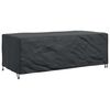 vidaXL Furniture Cover Plain Black 86.61 x 43.31 x 27.56 in 210D