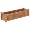 vidaXL Raised Bed Teak Wood Fine sanded teak wood 39.4 x 11.8 x 9.8 in