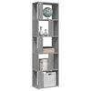 vidaXL Book Cabinet Grey Sonoma Engineered wood Tall Book Cabinet