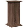 vidaXL Display Stand with Storage Brown Oak 12.2x11.8x23.6" Engineered Wood