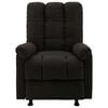 vidaXL Massage Reclining Chair Black Fabric 39.6 in high Swivel
