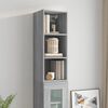 vidaXL Wall Cabinet Grey Sonoma Engineered wood 12.8x13.6x35.4 in