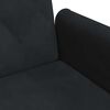 vidaXL Sofa Bed Black Velvet (100% polyester) One Size Foldable