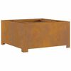 vidaXL Fire Pit Brown 31.5" x 31.5" x 15.7" Weathering steel