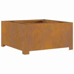 vidaXL Fire Pit Brown 31.5" x 31.5" x 15.7" Weathering steel