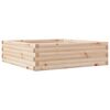 vidaXL Garden Planter Natural Wood Solid Pine Wood 31.5 x 31.5 x 9.1 in