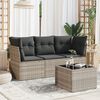 vidaXL Garden Sofa Set Light grey