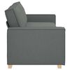 vidaXL 3-Seater Sofa Dark Grey 86.6"x30.7"x33.1" Fabric