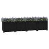 vidaXL Raised Bed Black Polypropylene Large Durable Outdoor Planter