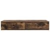 vidaXL Bed Drawers Smoked Oak 31.50 x 14.37 x 6.50 in Engineered Wood