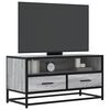 vidaXL TV Cabinet Grey Sonoma Engineered wood, Metal Medium TV Cabinet