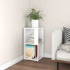vidaXL Corner Cabinet White Engineered wood 13 in x 13 in x 26.4 in