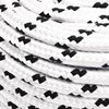 vidaXL Braided Boat Rope White 0.39 "x82.0 ' Polyester