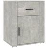 vidaXL Bedside Cabinet Concrete Grey Engineered wood Small