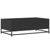 vidaXL Coffee Table Black Engineered wood 39.4x22.4x13.8 in Coffee Table