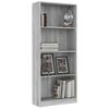 vidaXL Book Cabinet Grey Sonoma Engineered wood Medium Book Cabinet