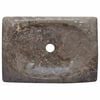 vidaXL Sink Gray 19.7"x13.8"x3.9" Marble