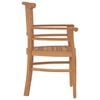 vidaXL Garden Dining Set Natural Teak Solid teak wood Medium Durable