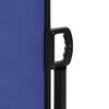 vidaXL Retractable Side Awning Blue