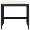 vidaXL Garden Stool Set of 4 Black