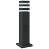 vidaXL Outdoor Floor Lamp Black Die-cast aluminum, PC (polycarbonate)