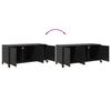 vidaXL TV Cabinet Black Cold-rolled steel Medium TV Cabinet