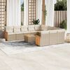 vidaXL Garden Sofa Set Beige