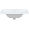vidaXL Bathroom Sink White 28.0x18.9x9.1" Rectangular Ceramic