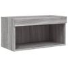 vidaXL 8 Piece TV Wall Units with LED Gray Sonoma Engineered Wood
