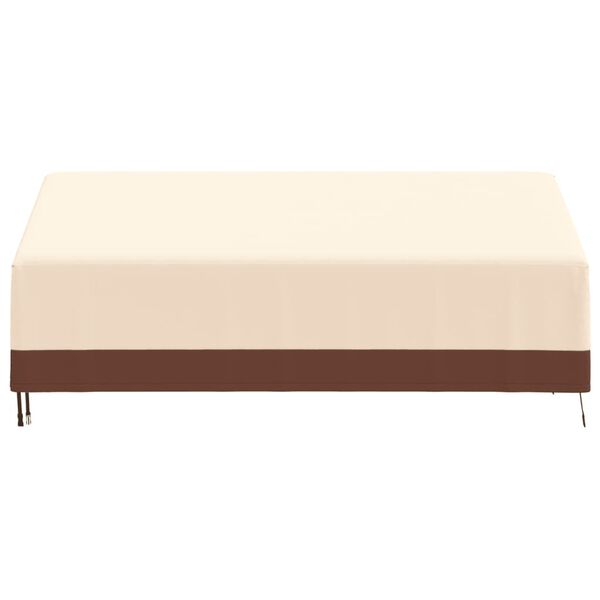 vidaXL Bench Cover Beige and Brown 600D Oxford Fabric With PVC Coating