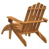 vidaXL Garden Chair Natural wood Solid Acacia wood Standard Foldable